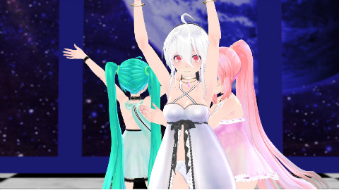 【MMD】step 初音×巡音×弱音,你会被诱惑吗?